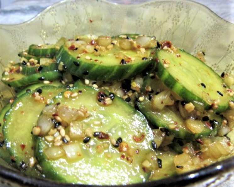 Spicy Korean Cucumber Salad Recipe